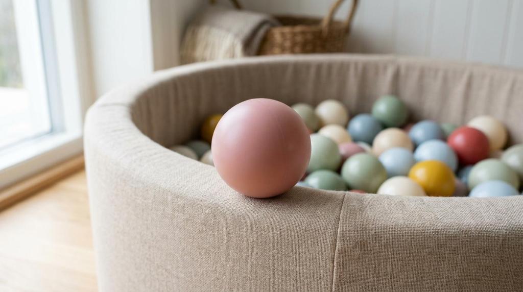 Extra bollar till bollhav: rätt mängd, färg och storlek