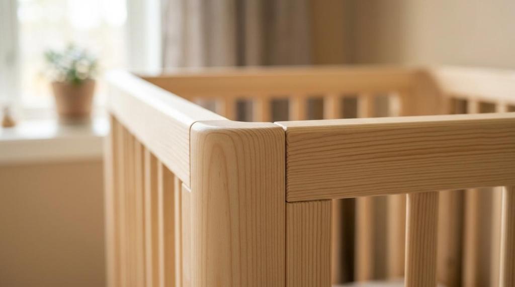 Tremmeseng til baby: sikre og solide babysenge i træ (mål, materialer og levering)
