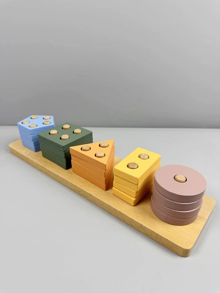 Staplingsblock Pastellfärgade