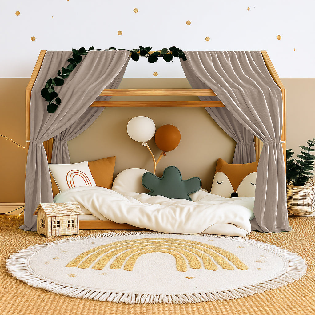 Sänghimmel / Gardinmuslin. 2-pack.