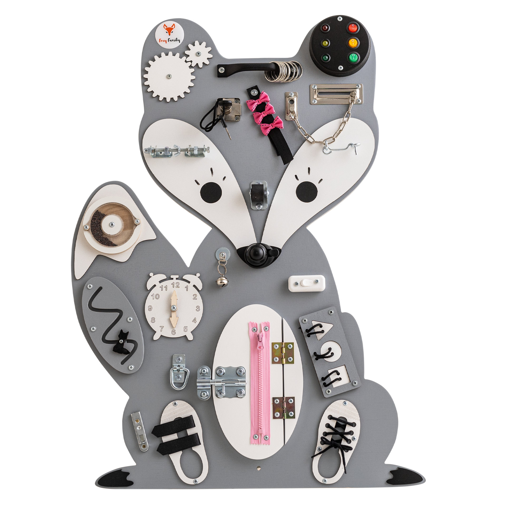 Aktivitetsbräda Fox - Grå 