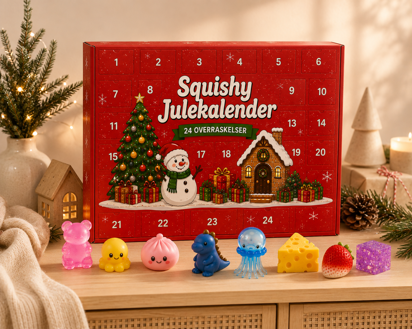 Squishy Julkalender 24 överraskningar FÖRBESTÄLLNING.