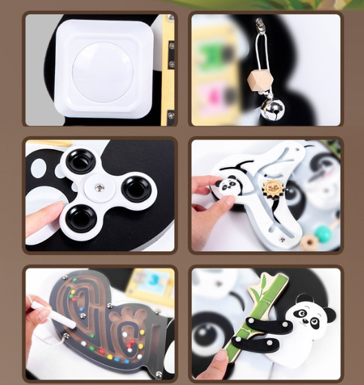 Aktivitetsbräda Panda Portabel