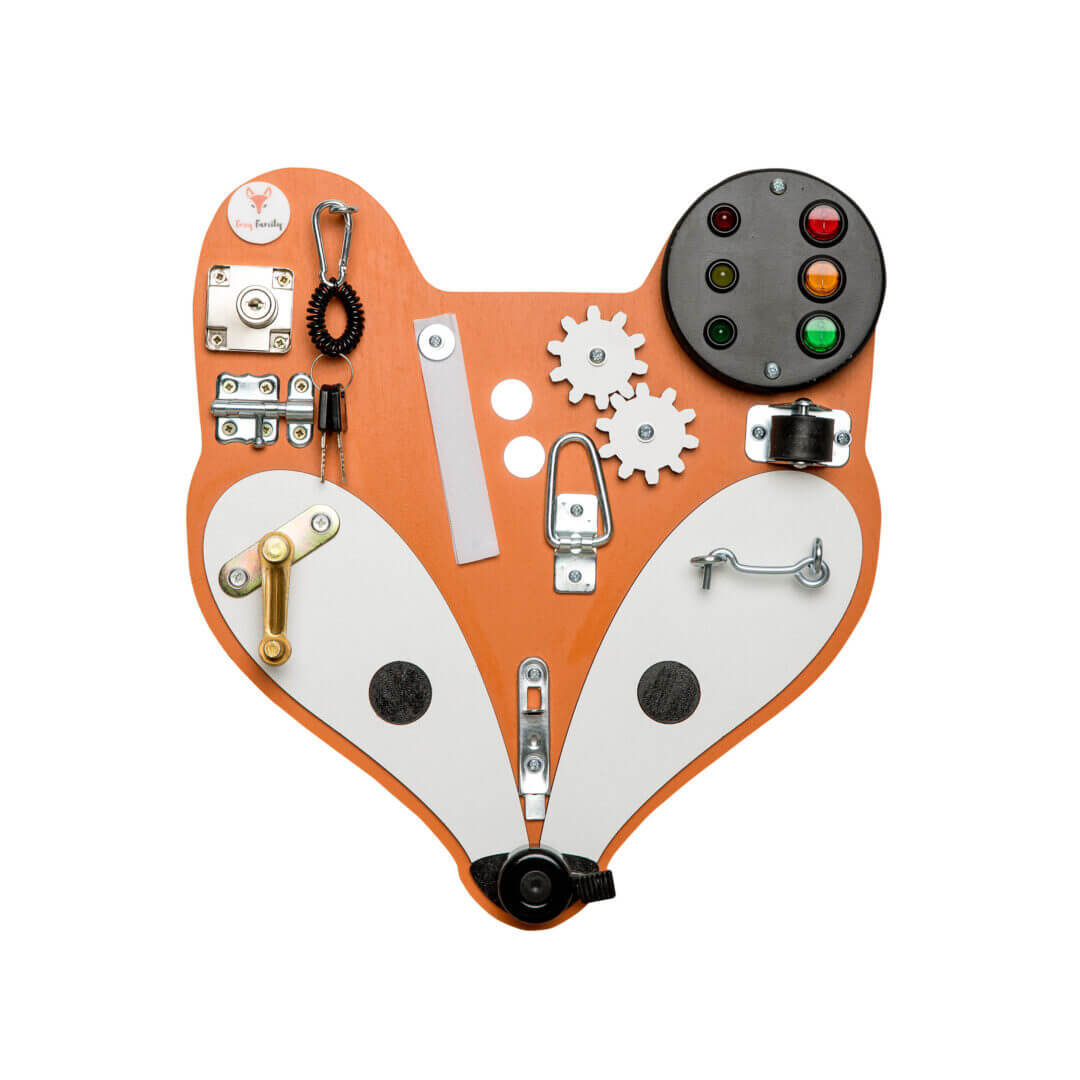 orange aktivitetstavle der ligner en ræv