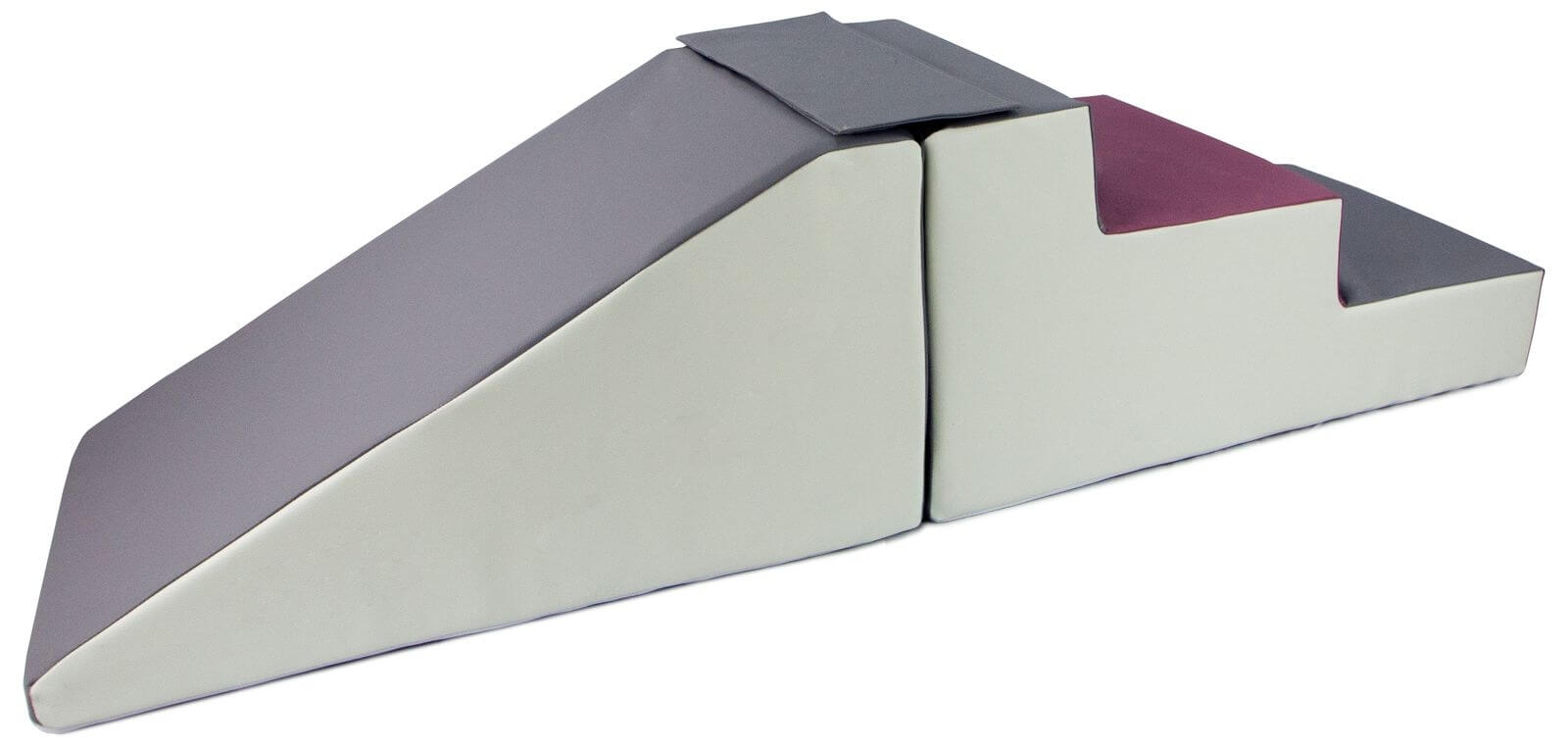 skumlegetøj rutjsebane med to dele i lilla