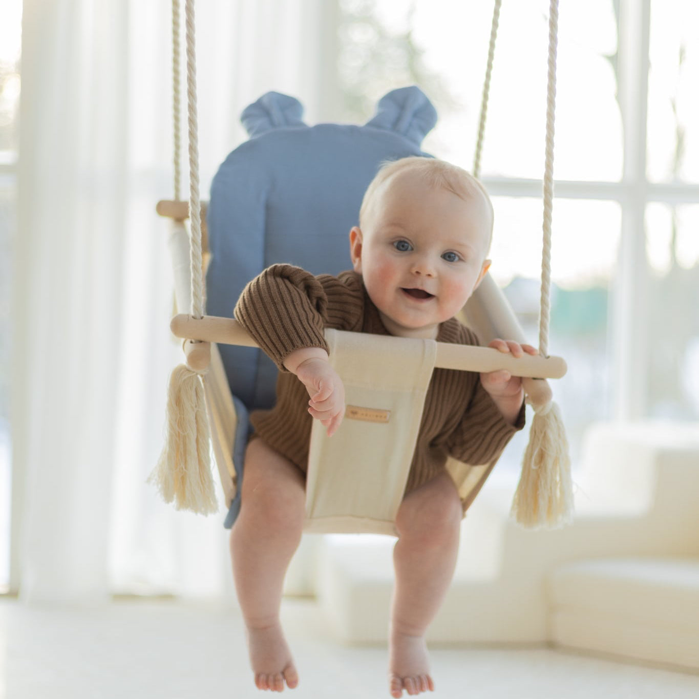 Babygunga med öron - Beige