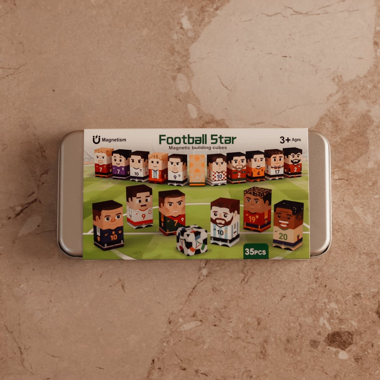 Magnetklossar Fotbollsstjärnor (35 delar)