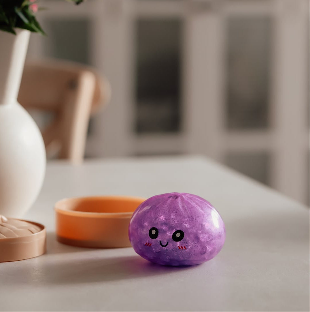 Dumpling Glimmer Squishy – Vandperler 9 cm