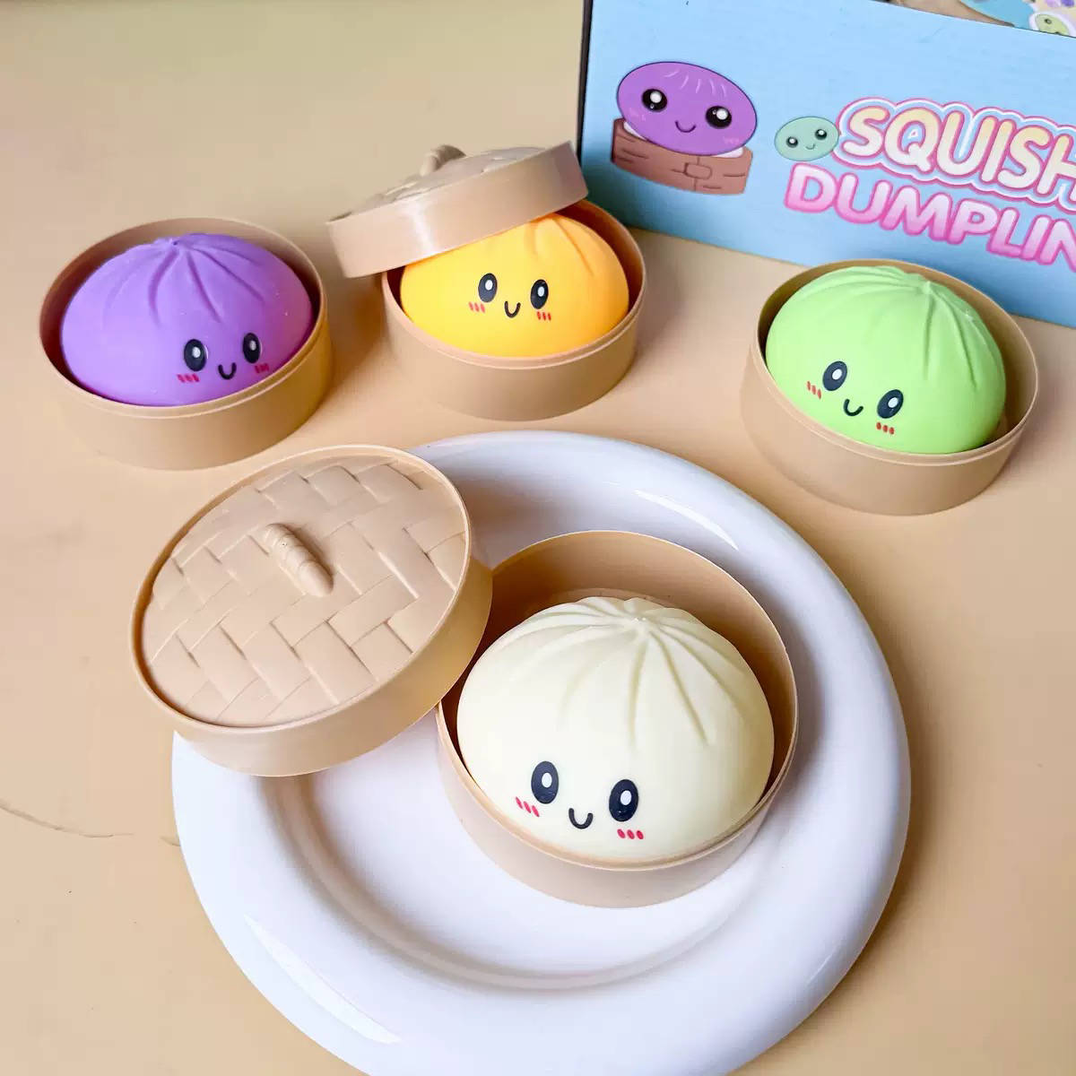 Dumpling Squishy – Pastel Surprise 8,5 cm