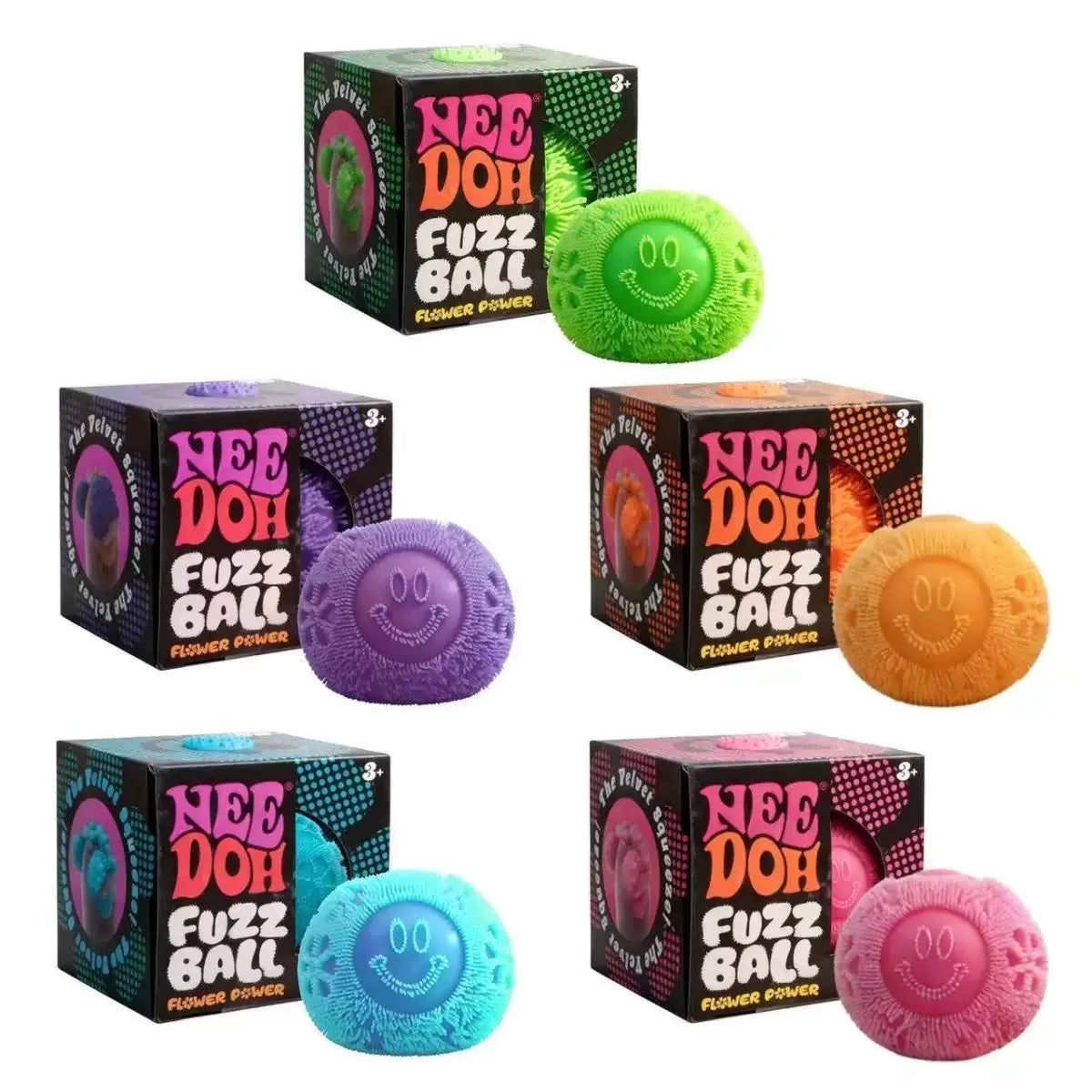 NeeDoh® Fuzz Ball Flower Power Asst.